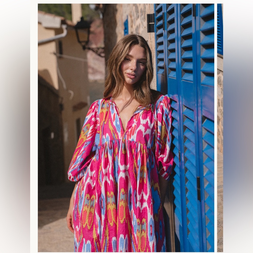 Liana Midi Dress - Hibiscus XXL